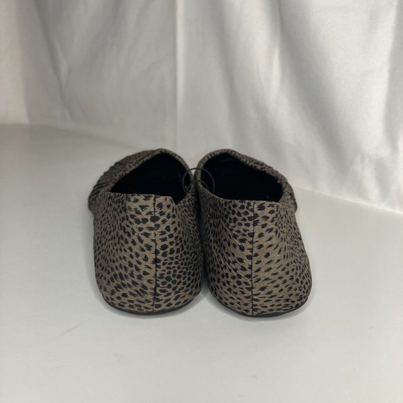 NEW A. Co Animal Print Flats Shoes Size 8 Taupe & Black Animal Print - Picture 4 of 6